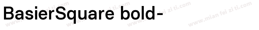 BasierSquare bold字体转换